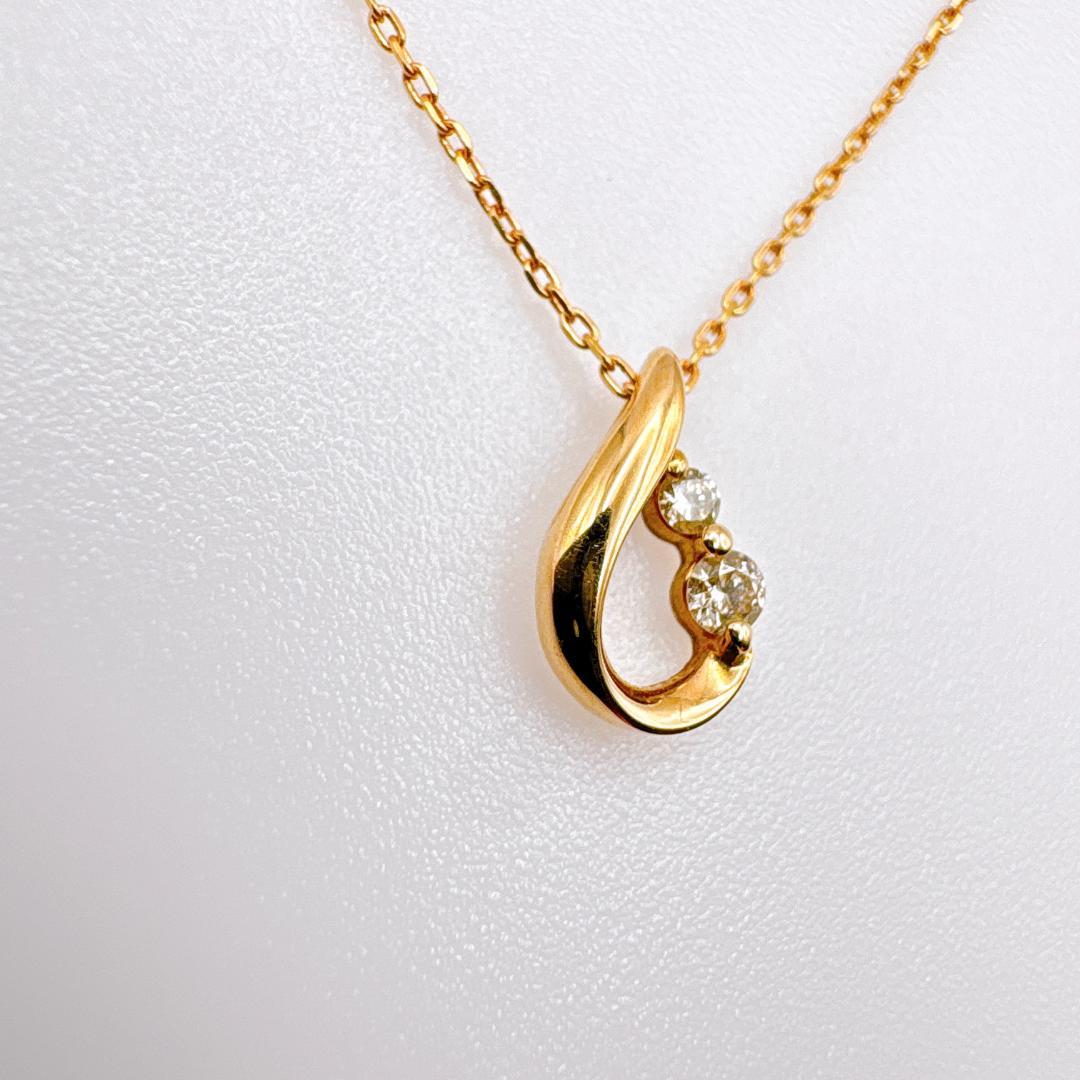 は*ゃ様 【Canal 4℃】K18 ゴールド ダイヤモンド ネックレス 40c