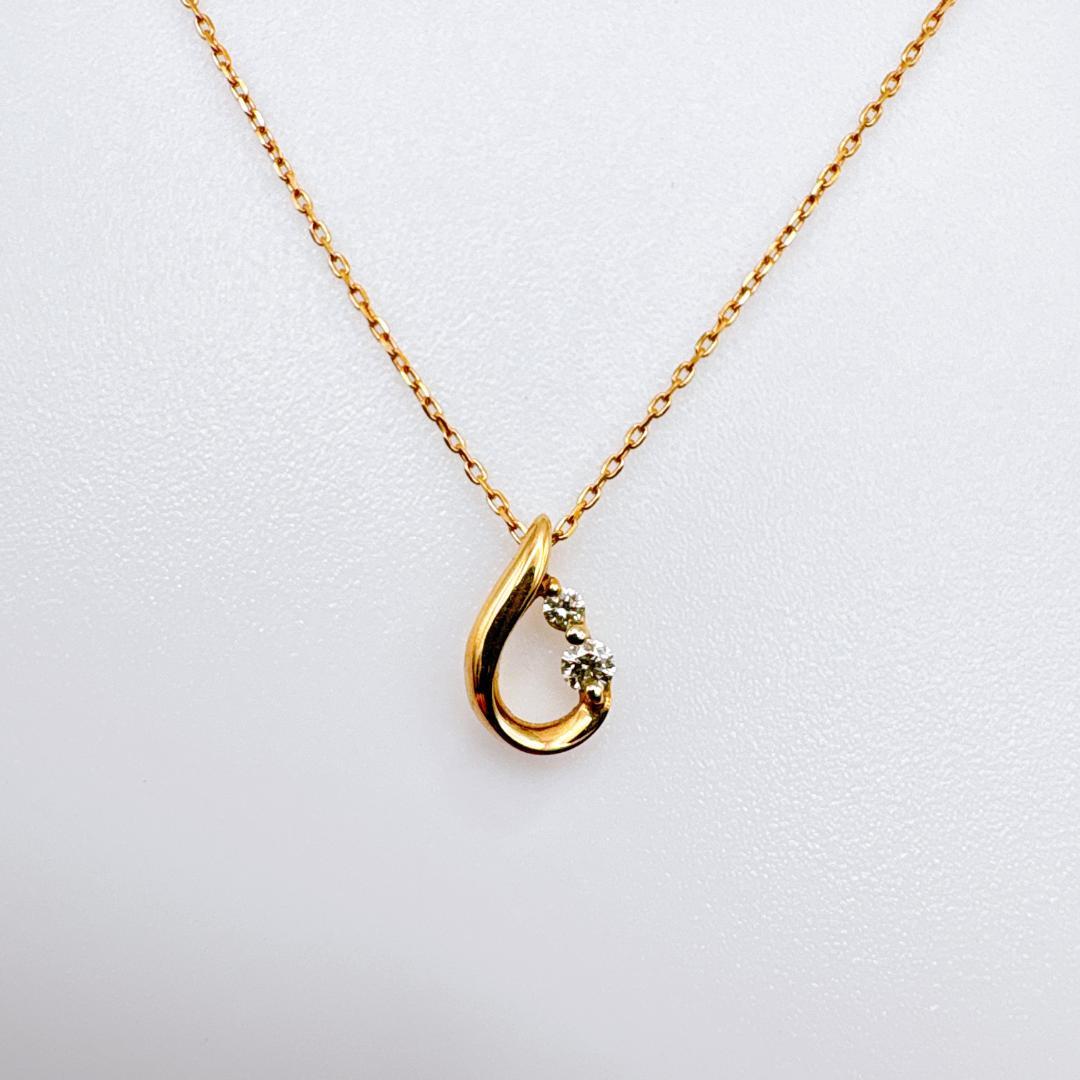 は*ゃ様 【Canal 4℃】K18 ゴールド ダイヤモンド ネックレス 40c