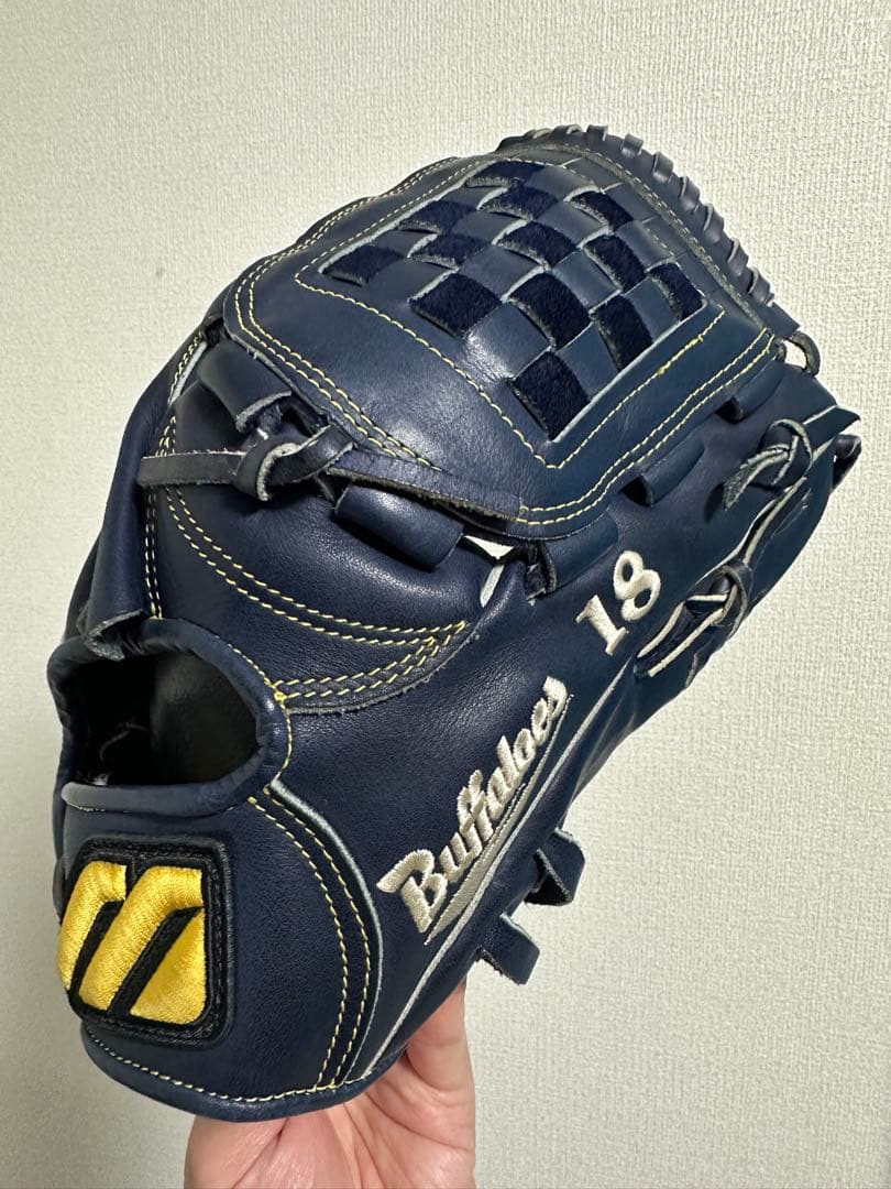 【 Buffaloes 18 】プロ支給品 ミズノプロ 硬式グローブ ビッグM