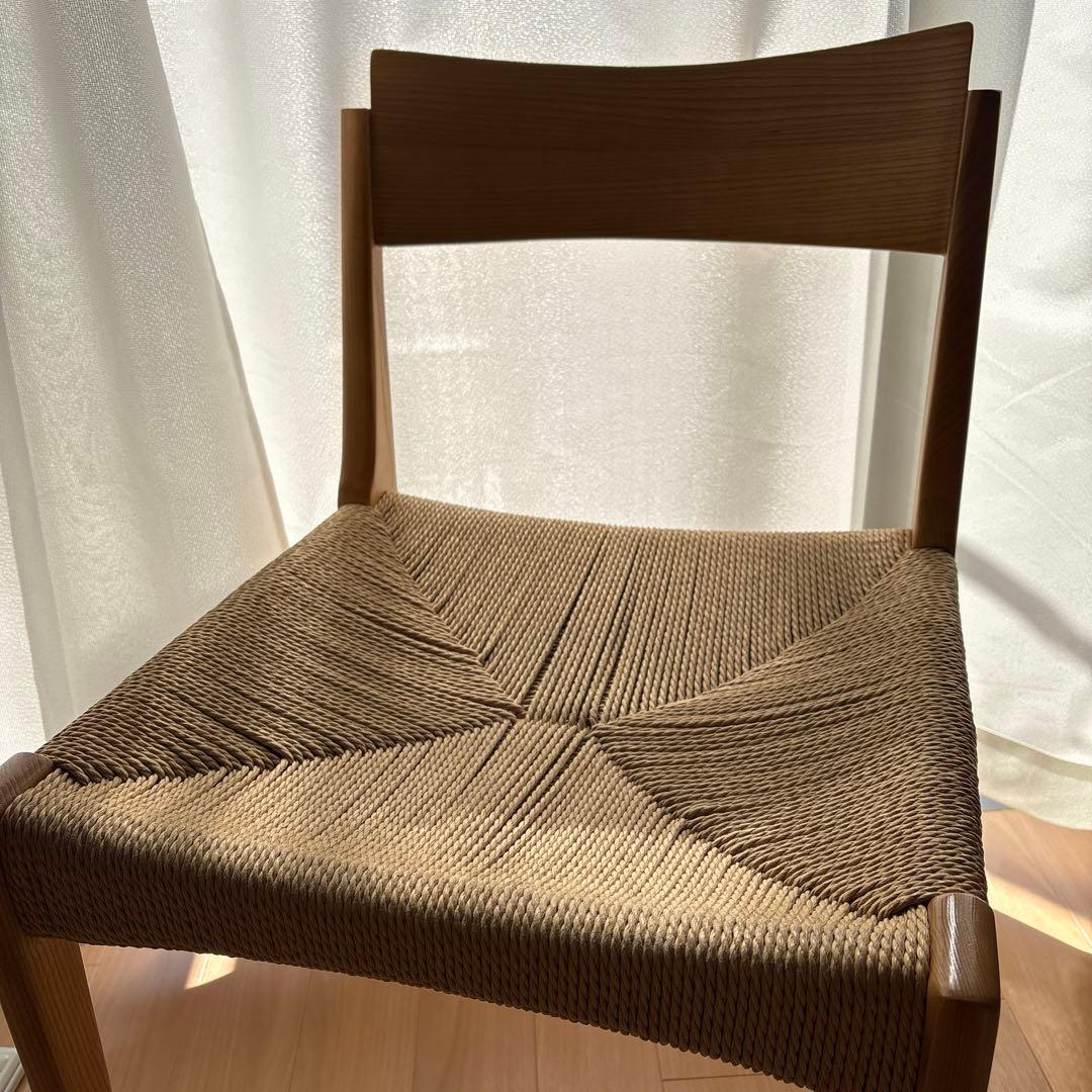 【※12/5まで※】 木製ダイニングチェア（ペーパーコード）