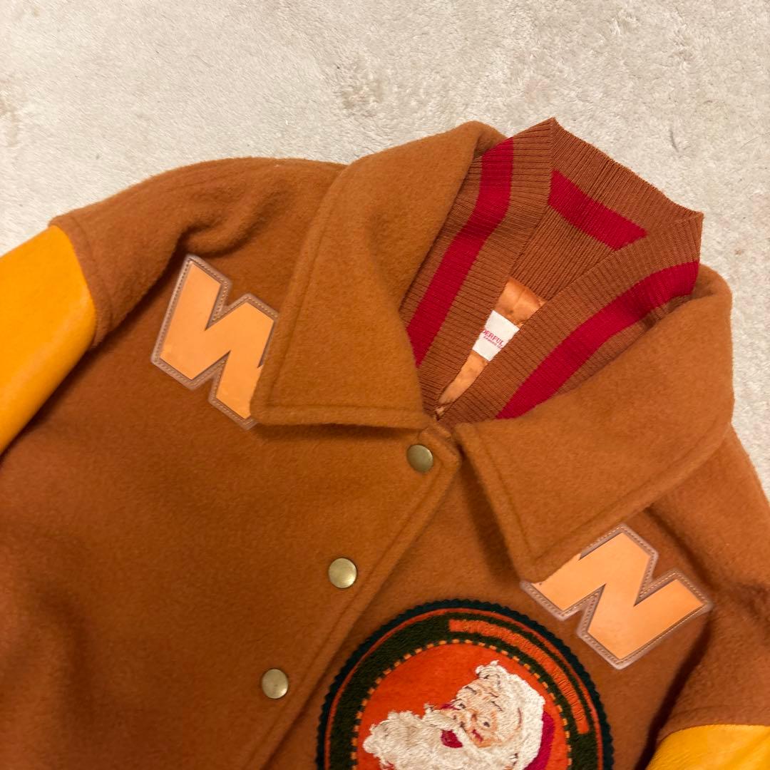 希少⭐️wonderful world スタジャン 刺繍　ワッペン　カネコイサオ