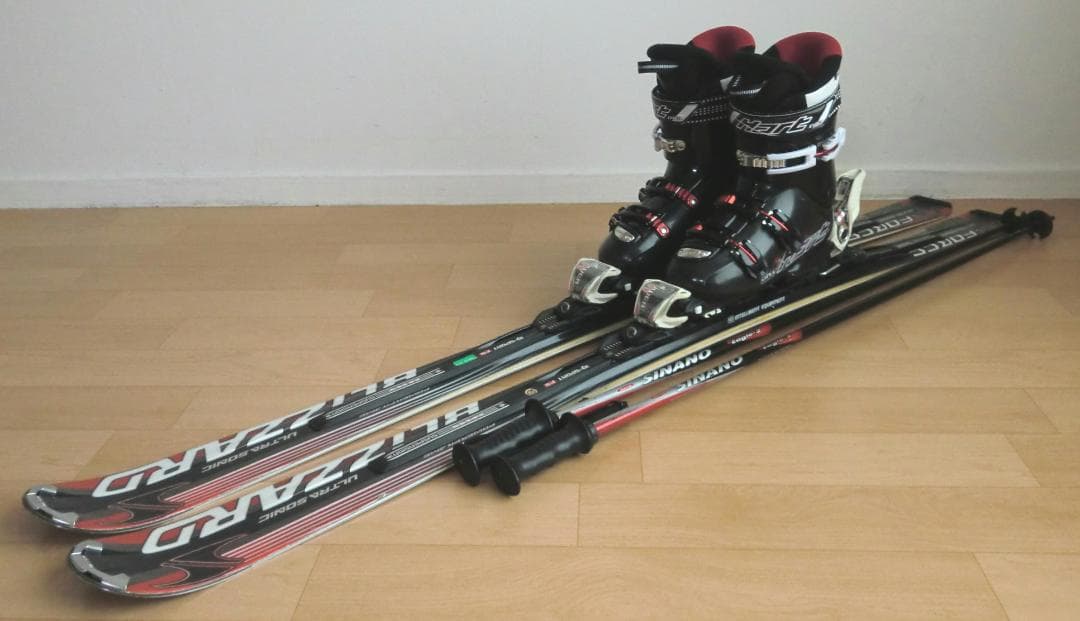 ■■送料無料■ブリザード■メンズスキー4点セット■板160/靴27■メンテ付■■