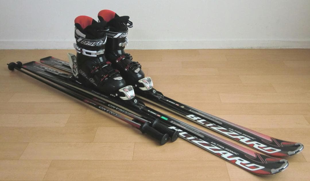 ■■送料無料■ブリザード■メンズスキー4点セット■板160/靴27■メンテ付■■