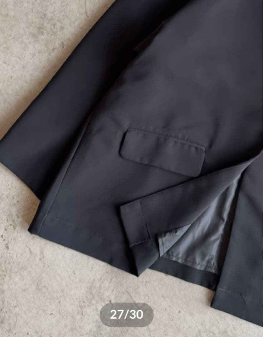 ジャケット・アウター ARULLE collarless cocoon jacket