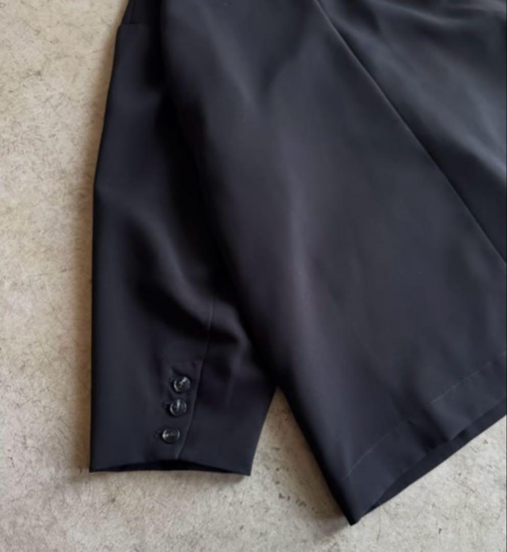 ジャケット・アウター ARULLE collarless cocoon jacket