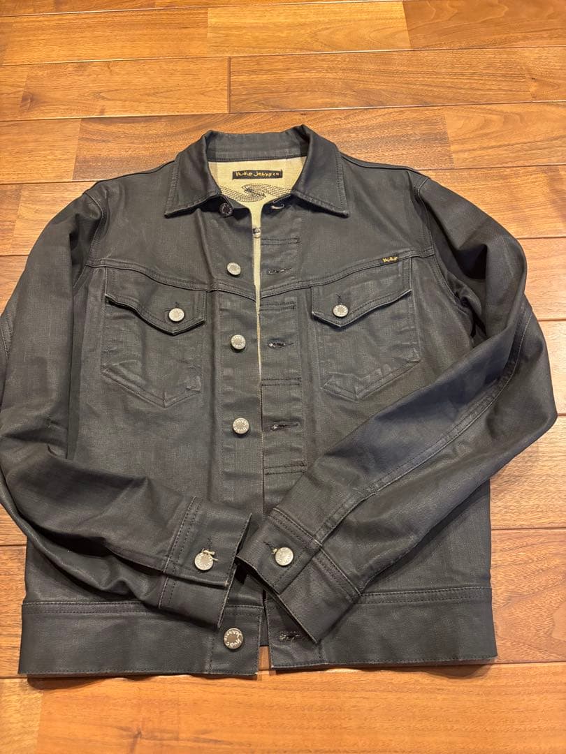 ヌーディージーンズ　デニムジャケット　ブラック Nudie Jeans Sサイズ