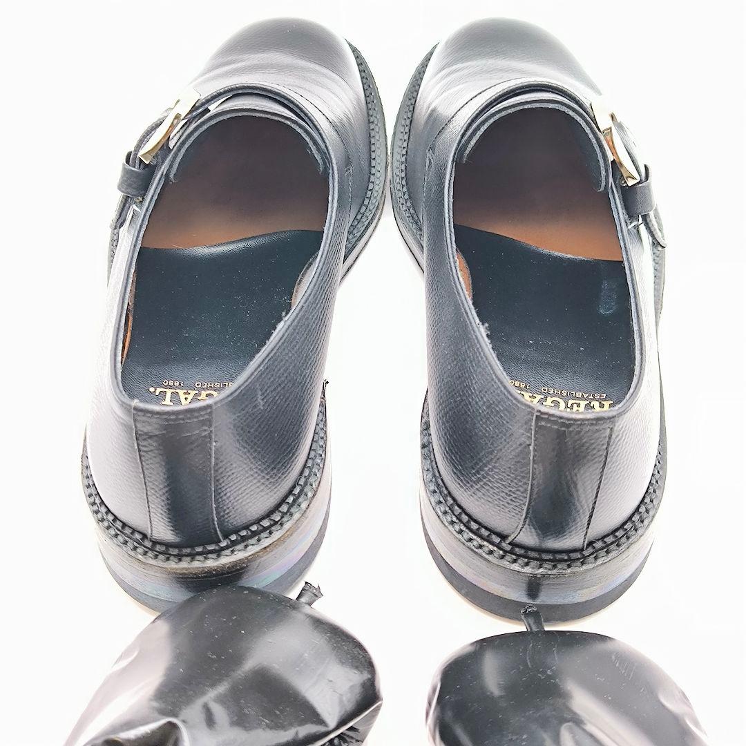 極美品 リーガル 25.5cm 2E ブラック 黒 モンクストラップ ブラック