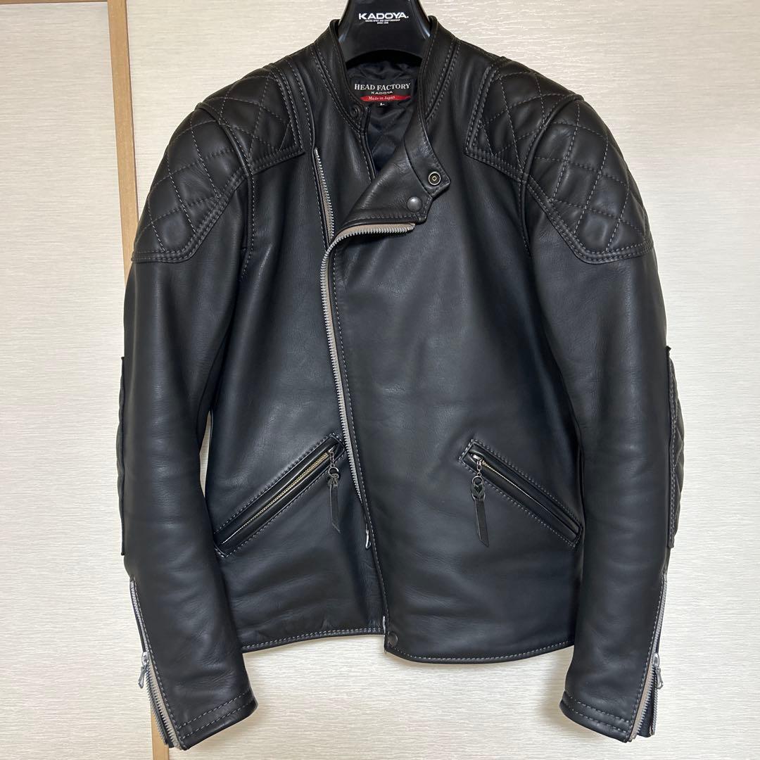KADOYA HEAD FACTORY レザージャケット Lサイズ ブラック
