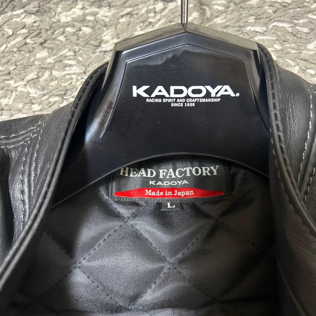 KADOYA HEAD FACTORY レザージャケット Lサイズ ブラック