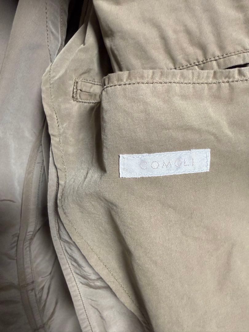 【名作】COMOLI コモリ コットンナイロンタイロッケンコート ベージュ 2