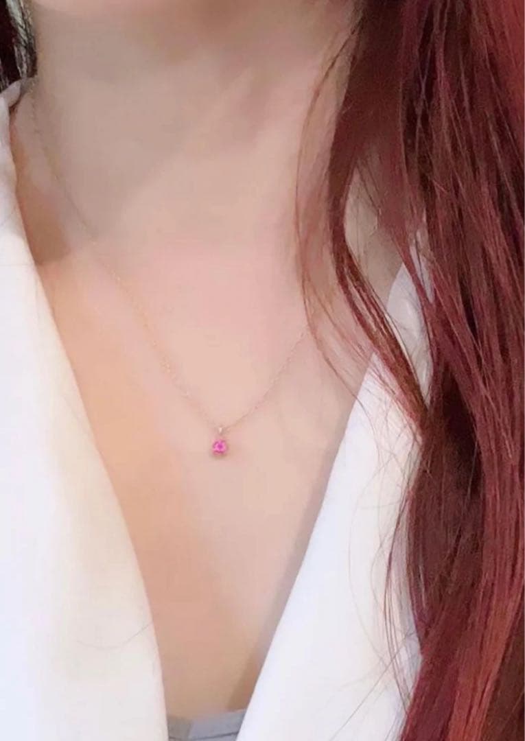 【定価の半額にしました】クアラントット18KYG ガーネット　ネックレスチャーム