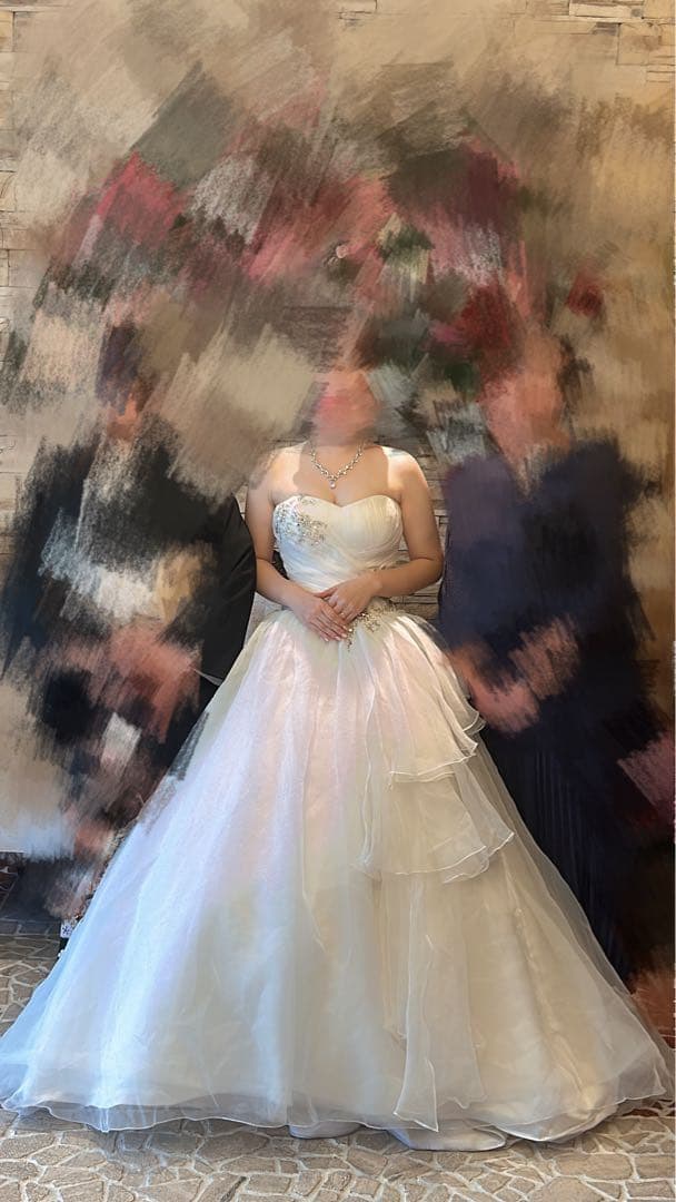 【値下げしました！Sサイズ】ウエディングドレス　プリンセス/A ライン