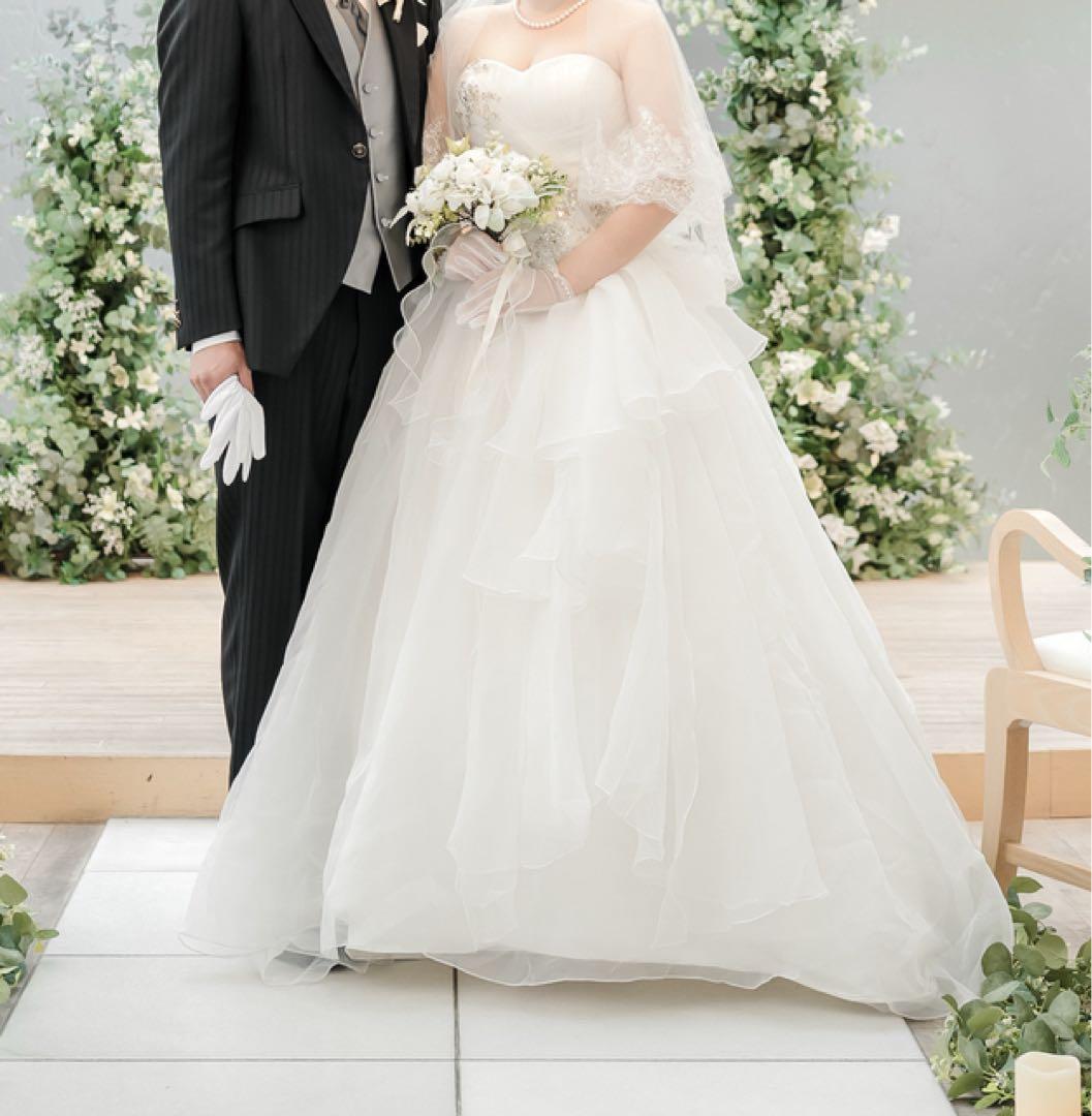 【値下げしました！Sサイズ】ウエディングドレス　プリンセス/A ライン