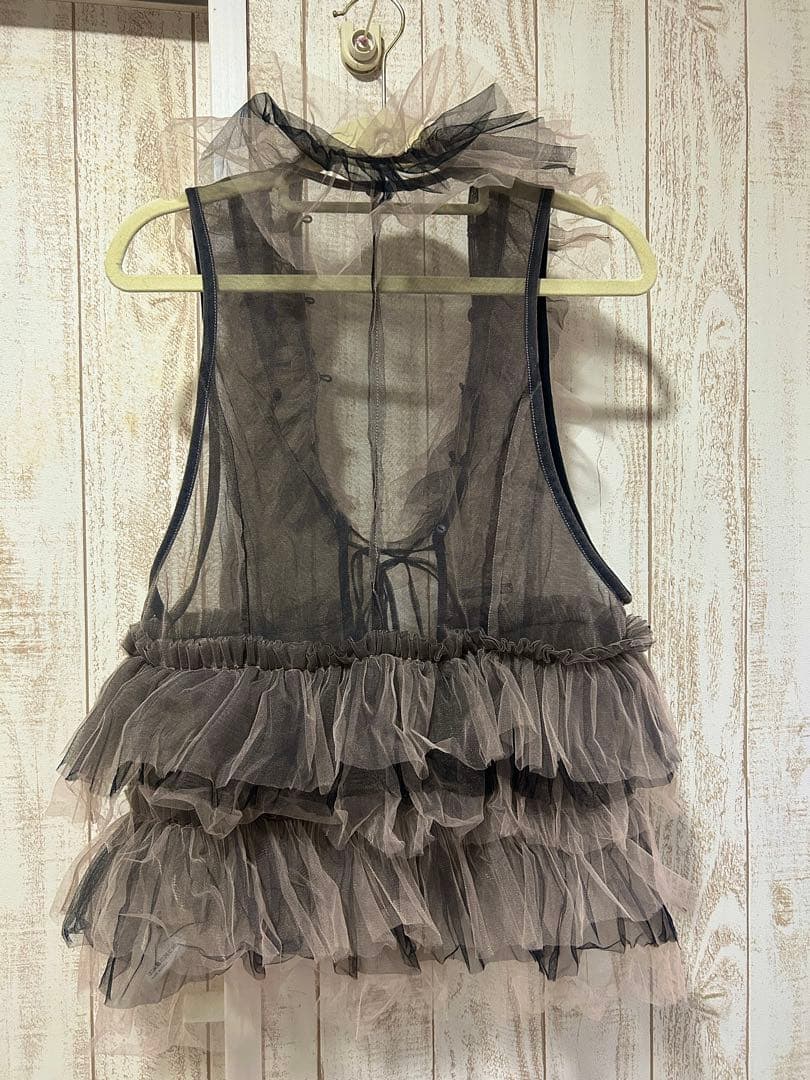 [完売]prankproject レイヤードフリルチュールベスト