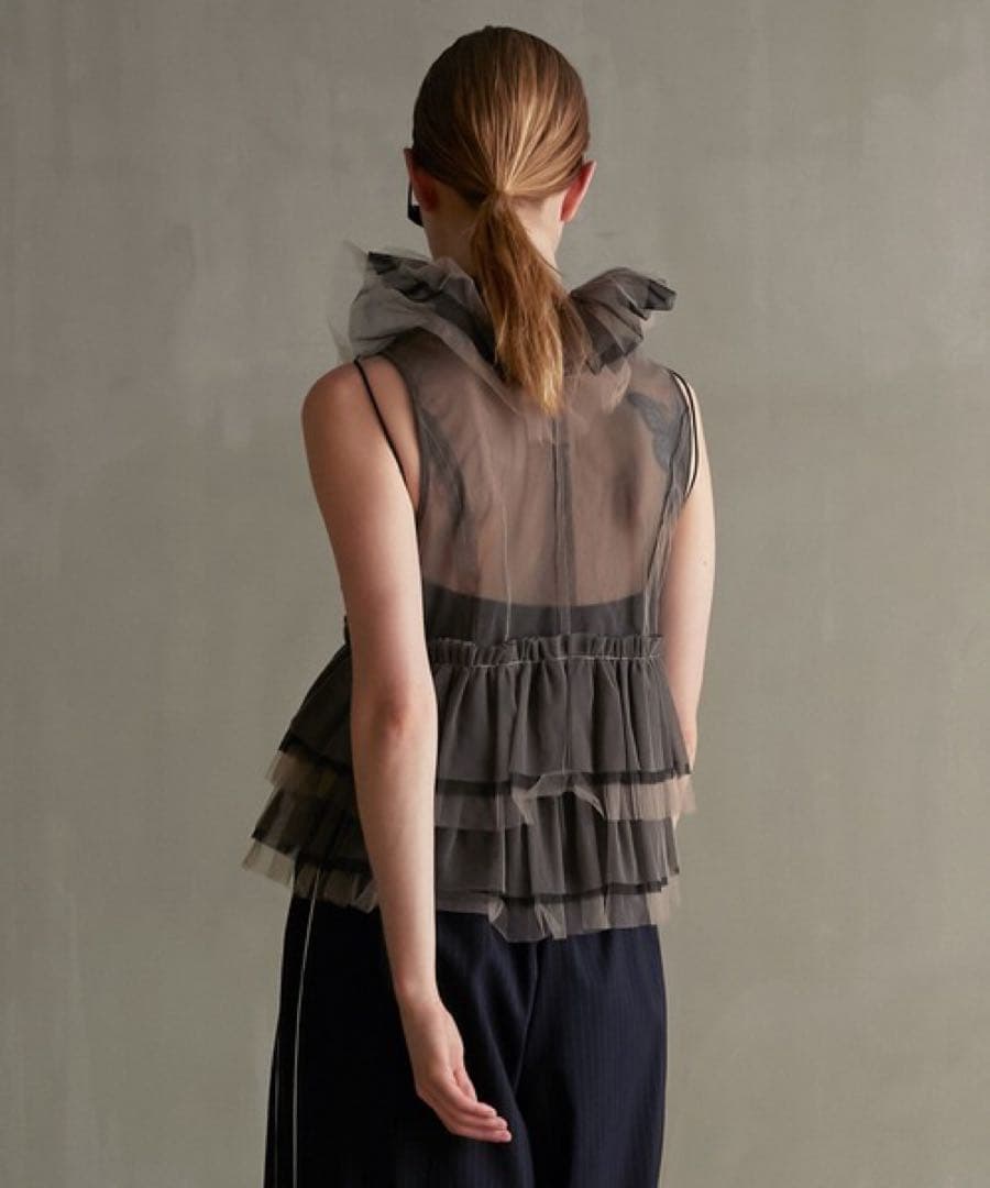 [完売]prankproject レイヤードフリルチュールベスト