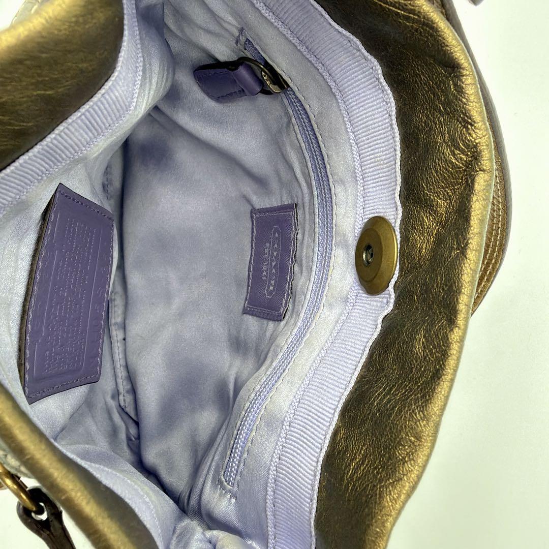 バッグ COACH signature patchwork shoulder bag