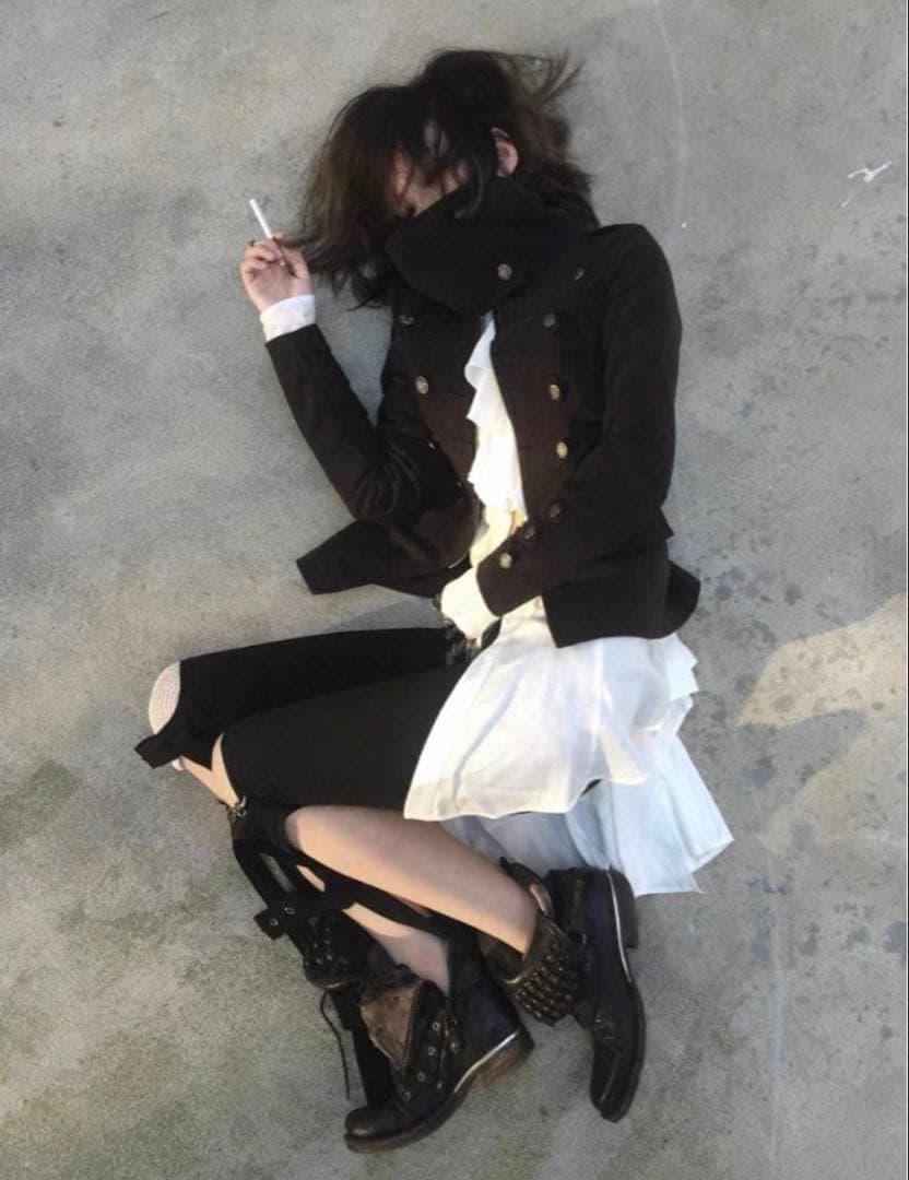 Imdelusionライダースジャケット ナポレオンジャケット y2k