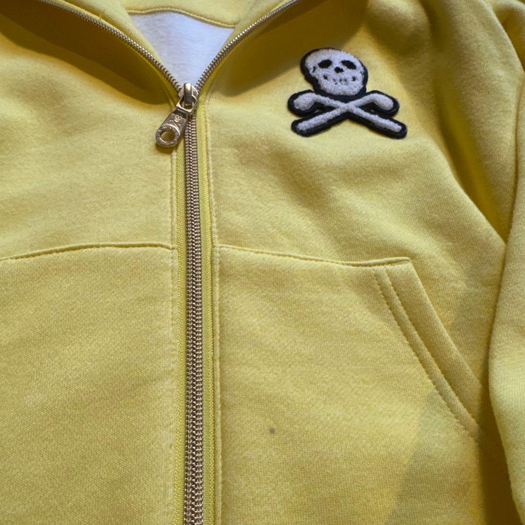 未使用美品★MARK&LONA★裏起毛イエロースカルフーディM