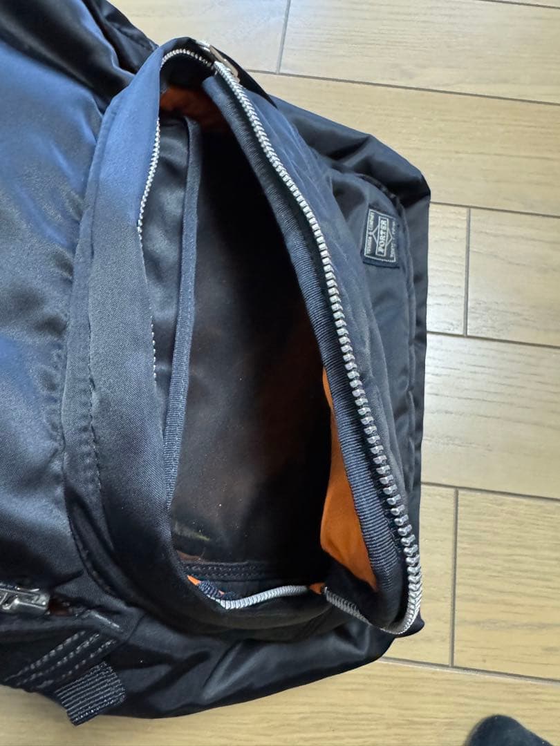 ポーターブラックナイロンバックパック