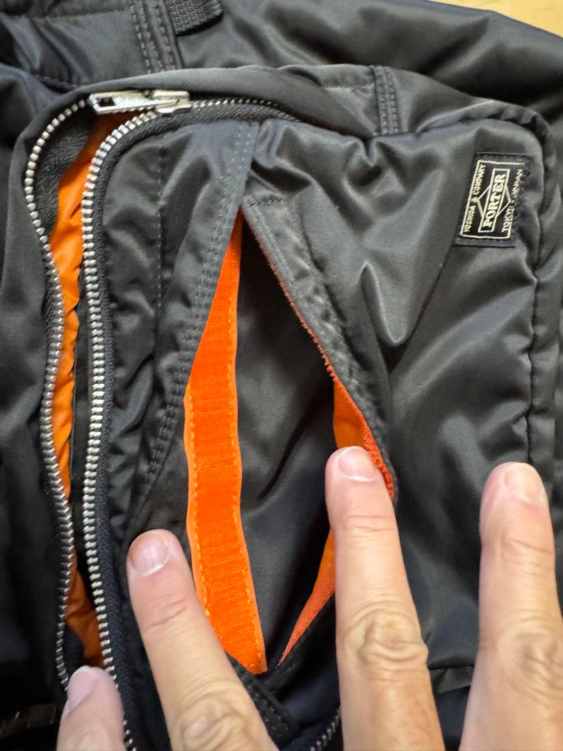 ポーターブラックナイロンバックパック