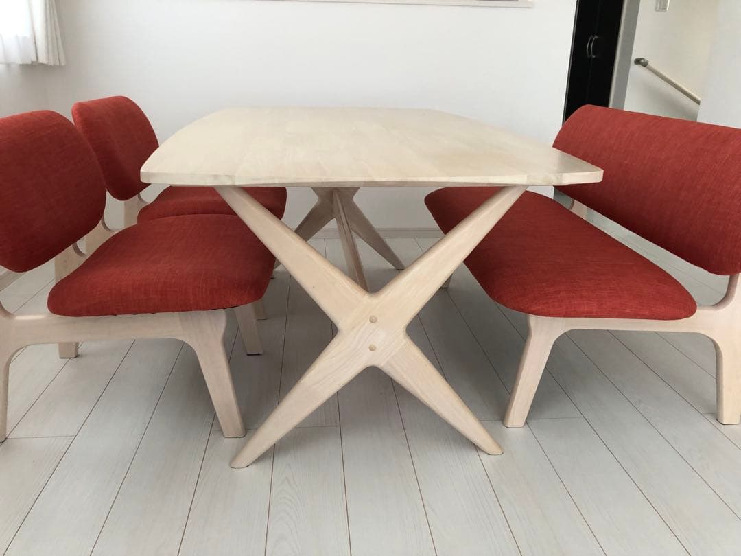 【irodori】 ニトリ　リビングダイニングテーブル　④ベンチ