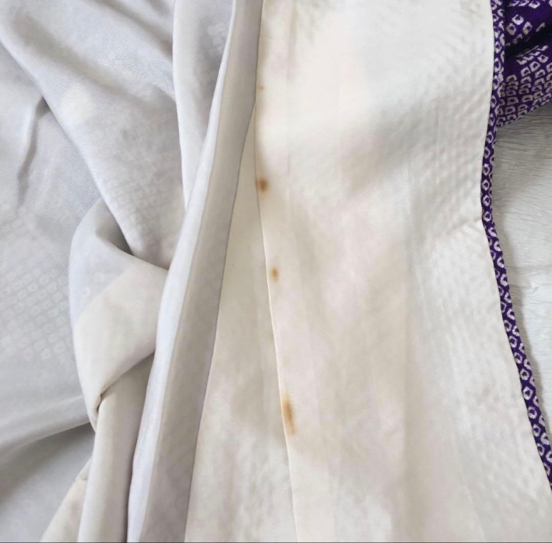 着物 総絞り振袖 花柄古典柄 紫 成人式