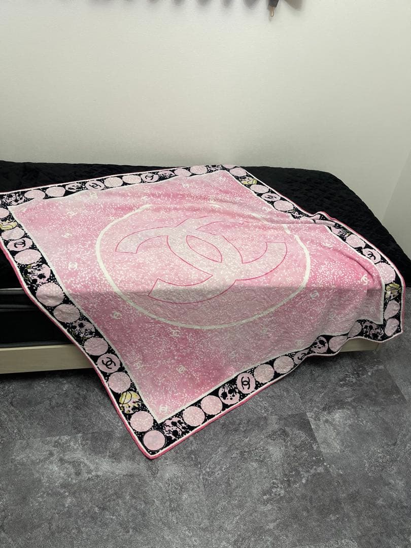 ★正規品　レア　シャネル　ビーチタオル　ブランケット　タオルケット