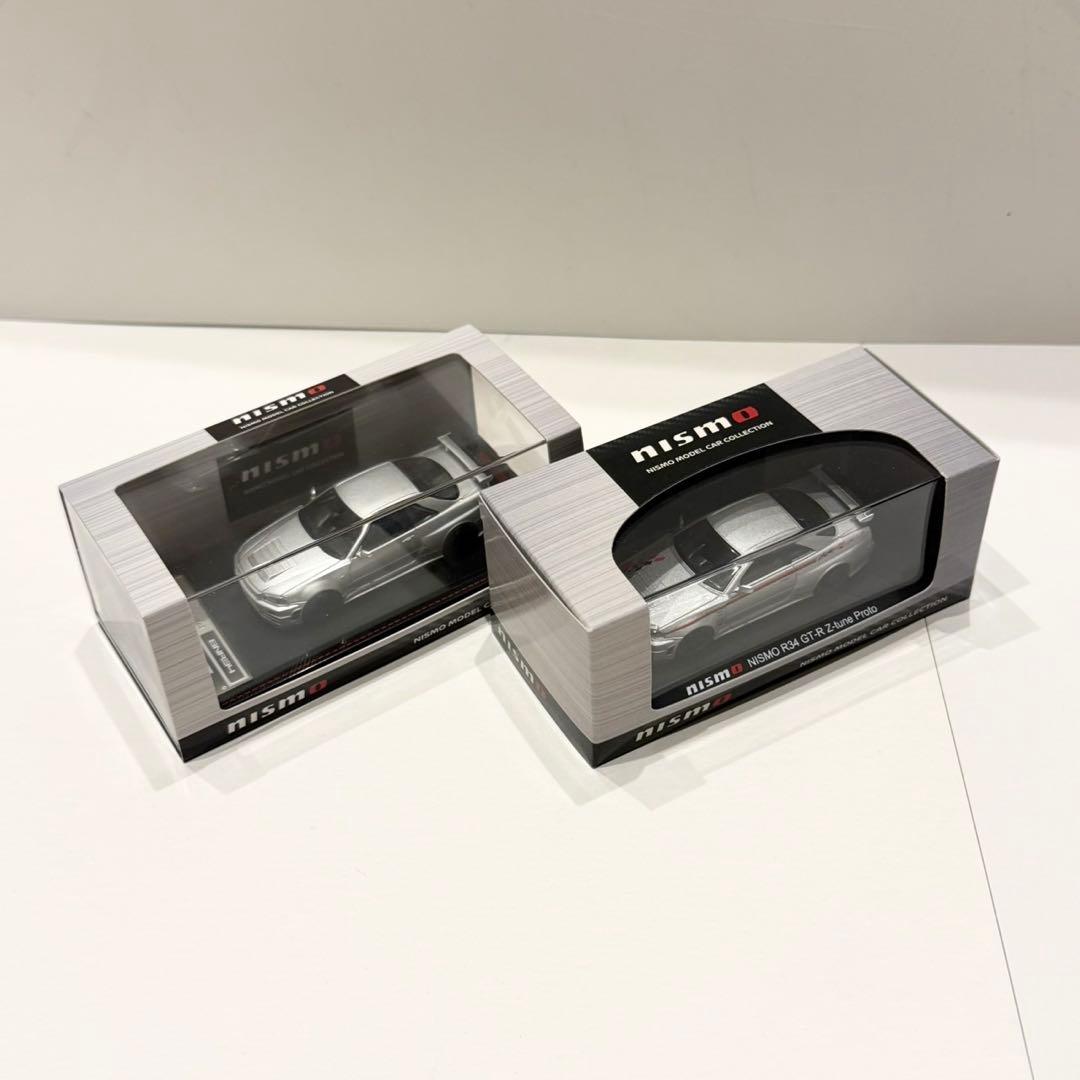 Nismo R34 GT-R Z-tune/1:64スケール/シルバー仕上げ
