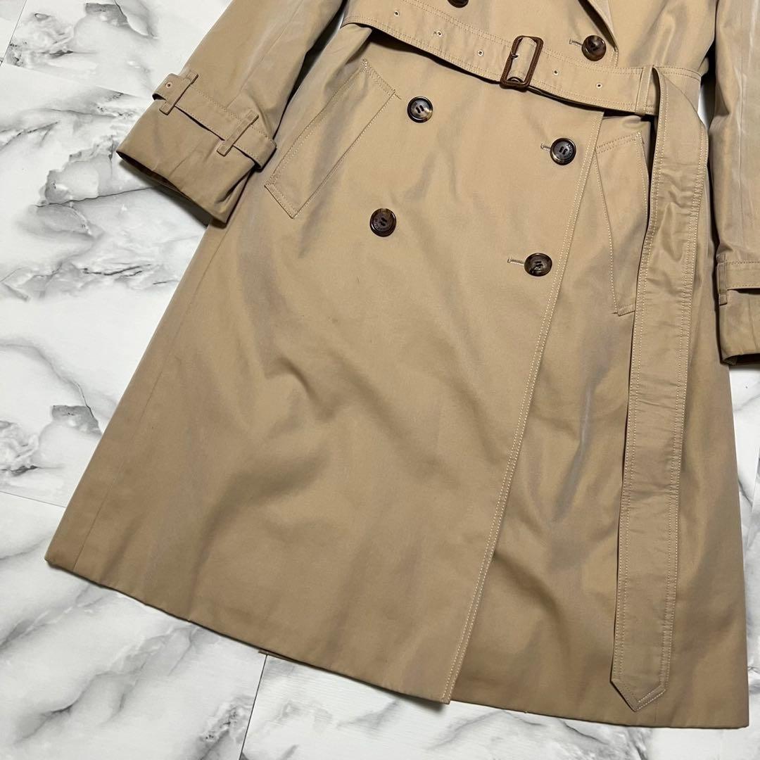 バーバリーロンドン　トレンチコート　ライナー付き　ロング丈　裏地チェック　38