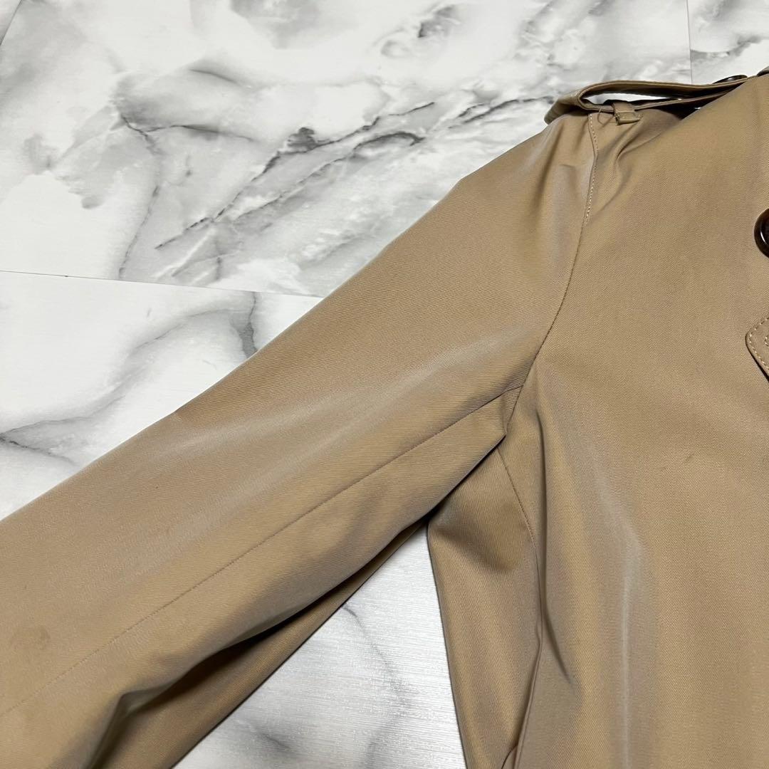 バーバリーロンドン　トレンチコート　ライナー付き　ロング丈　裏地チェック　38