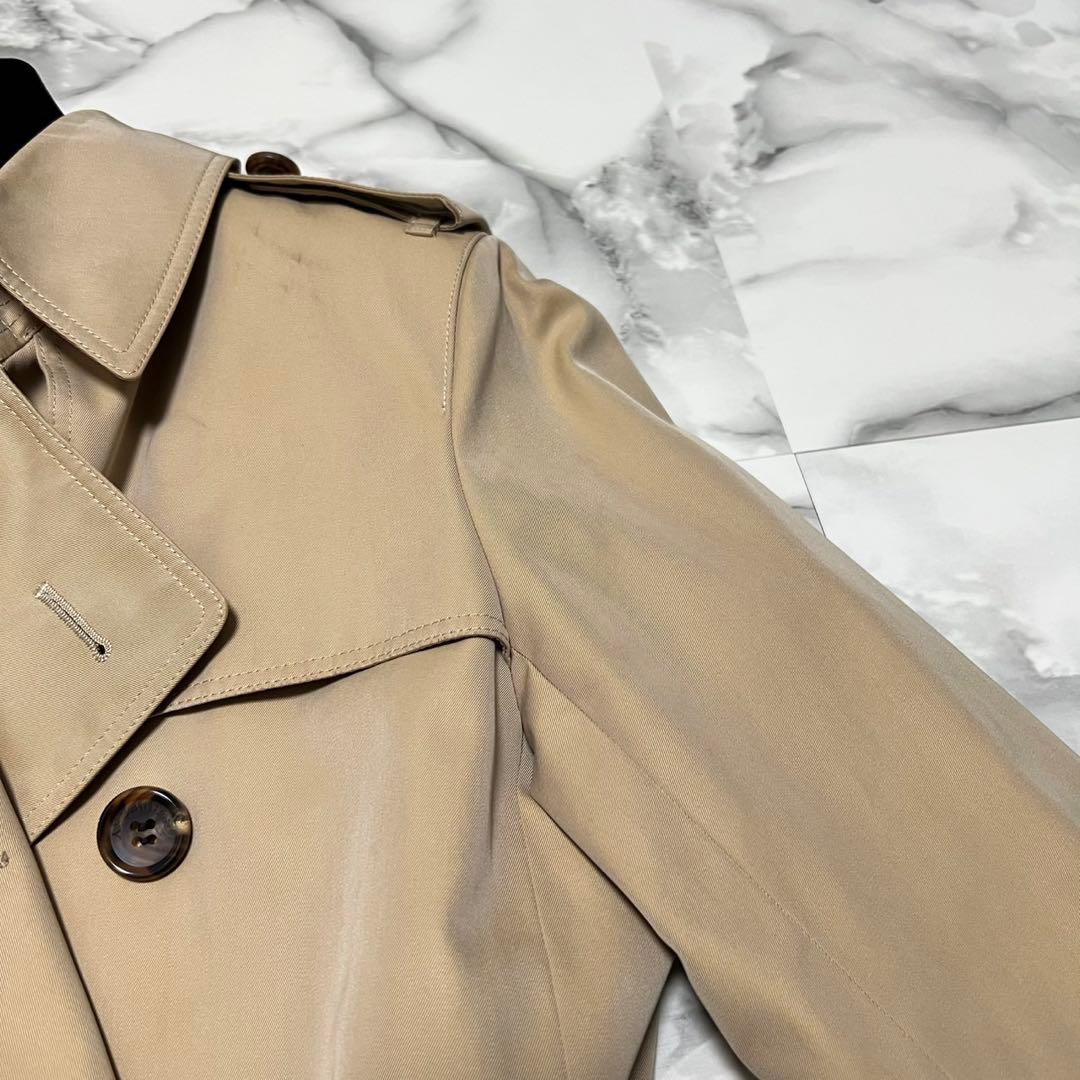 バーバリーロンドン　トレンチコート　ライナー付き　ロング丈　裏地チェック　38