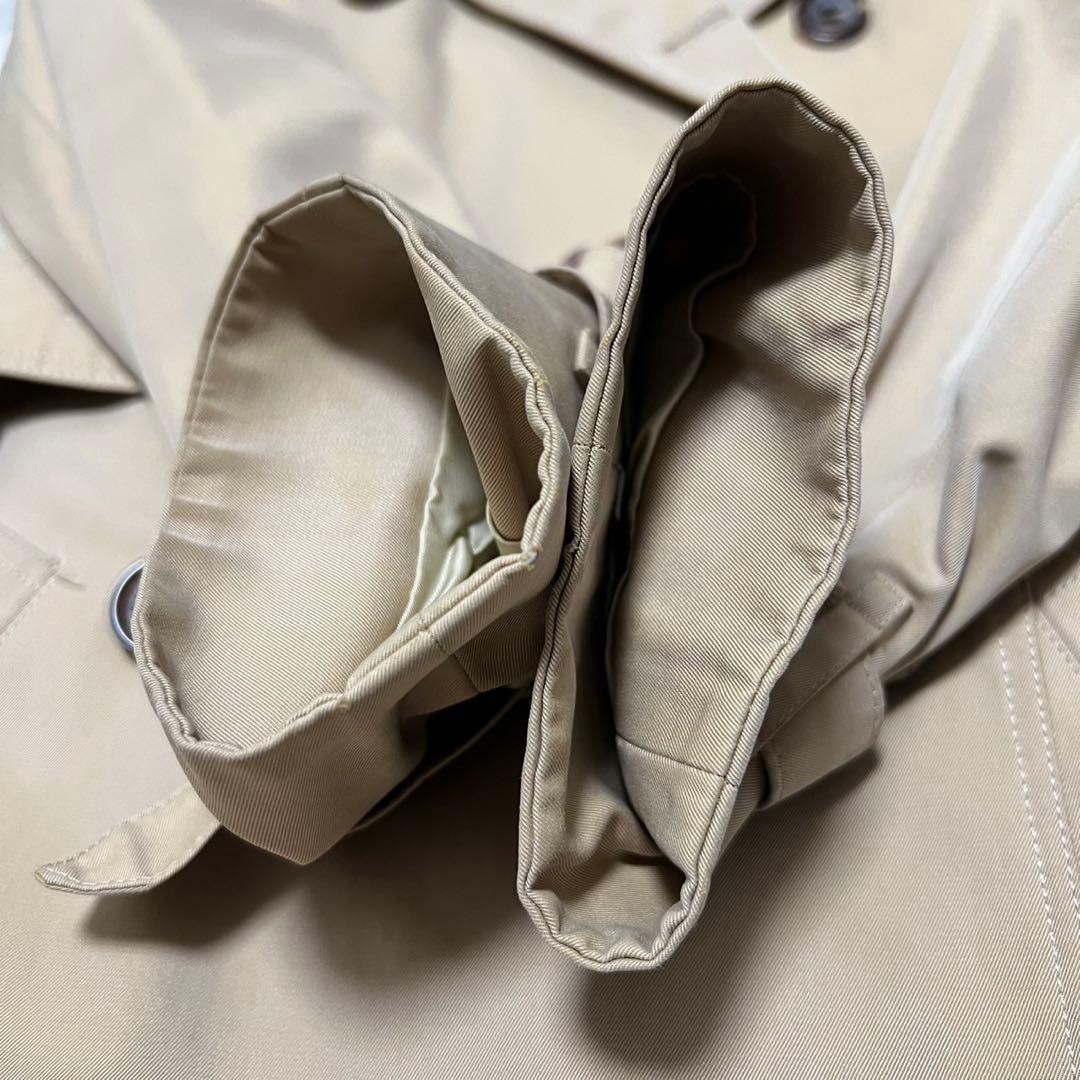 バーバリーロンドン　トレンチコート　ライナー付き　ロング丈　裏地チェック　38