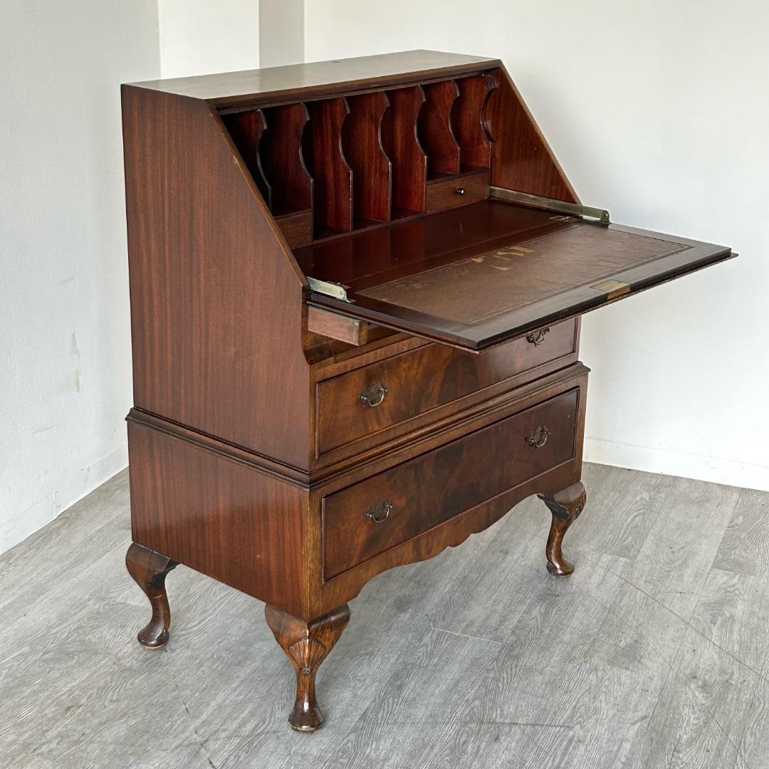 イギリス アンティーク 家具 ライティング ビューロー 英国 チェスト 328A