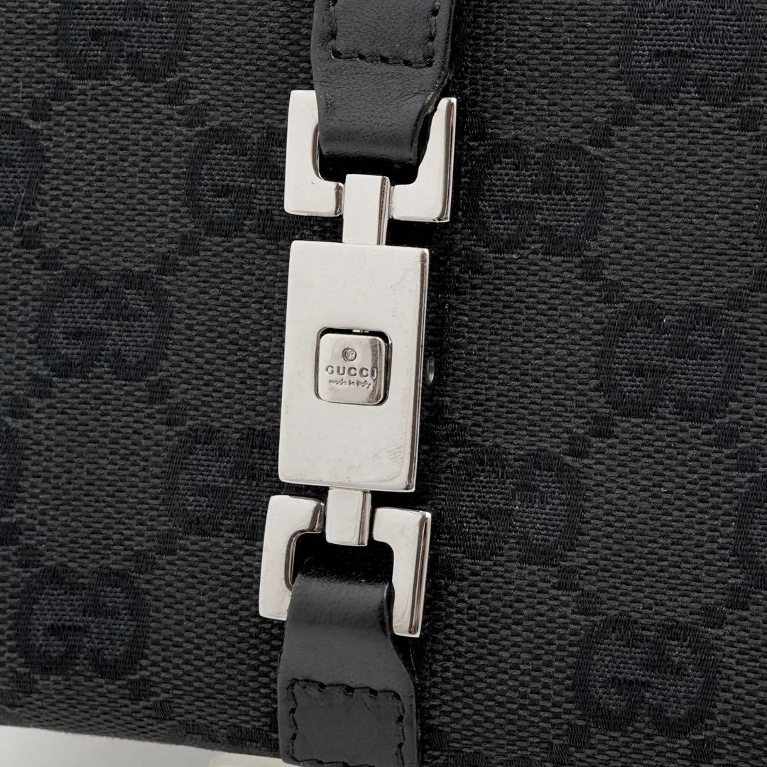 ✨極上美品✨　GUCCI グッチ　二つ折り　ジャッキー　シマ　GG レザー