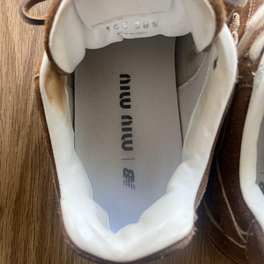 miumiu × New Balance コラボ スエードスニーカー 38.5