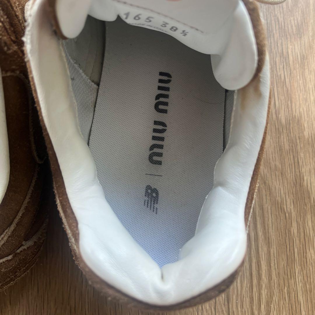 miumiu × New Balance コラボ スエードスニーカー 38.5