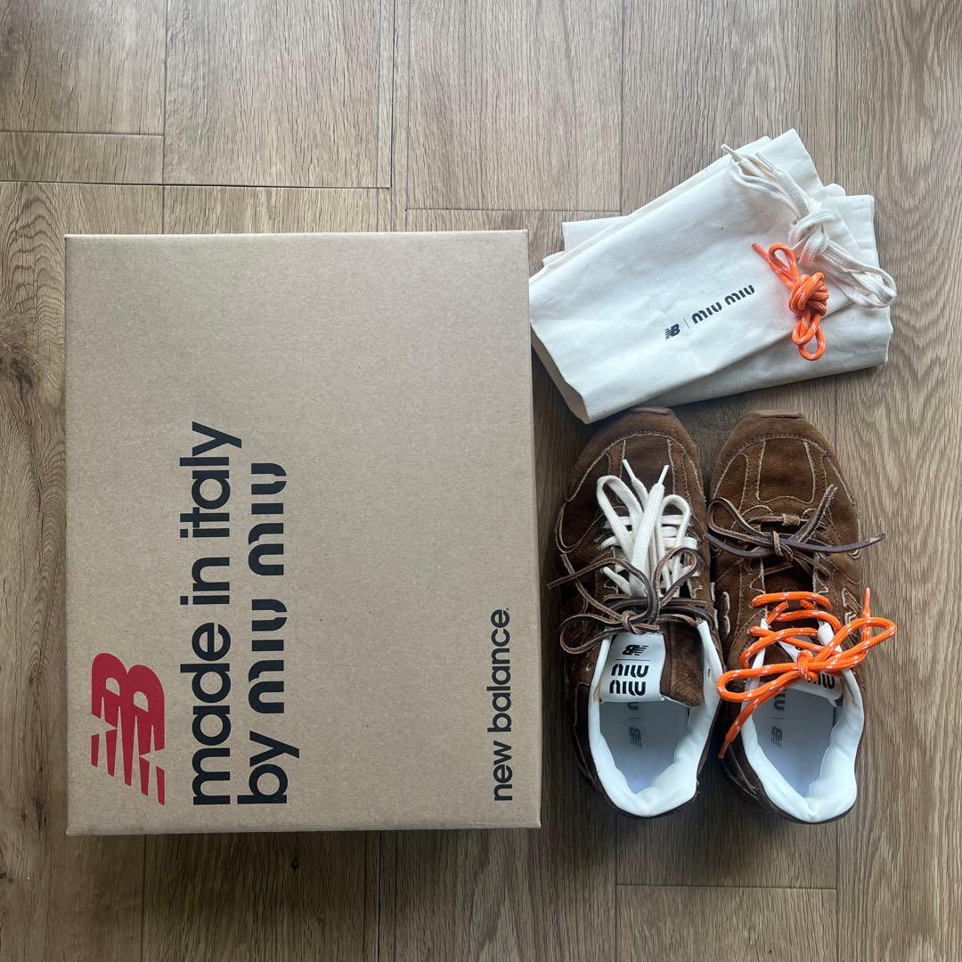 miumiu × New Balance コラボ スエードスニーカー 38.5