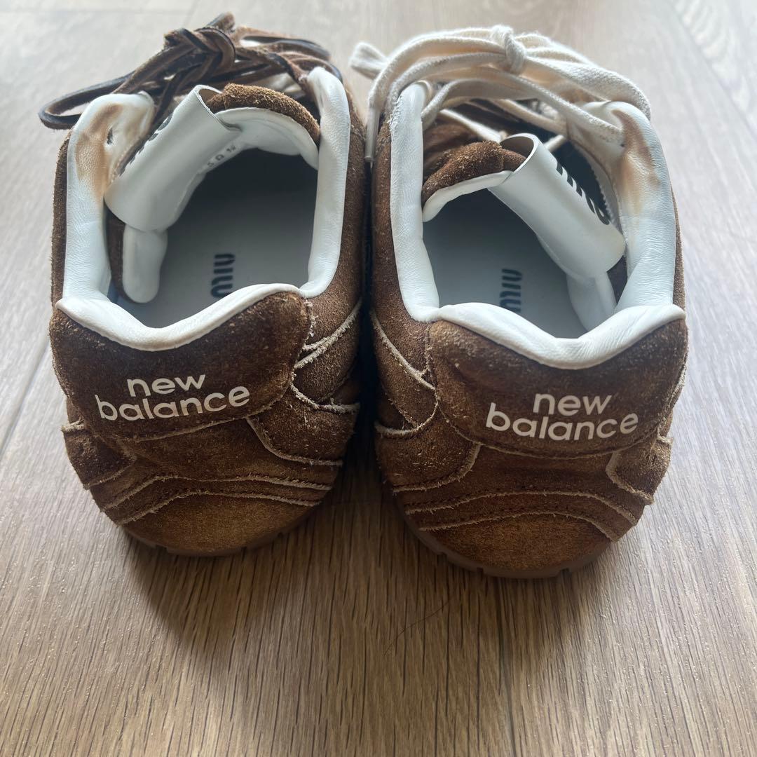 miumiu × New Balance コラボ スエードスニーカー 38.5
