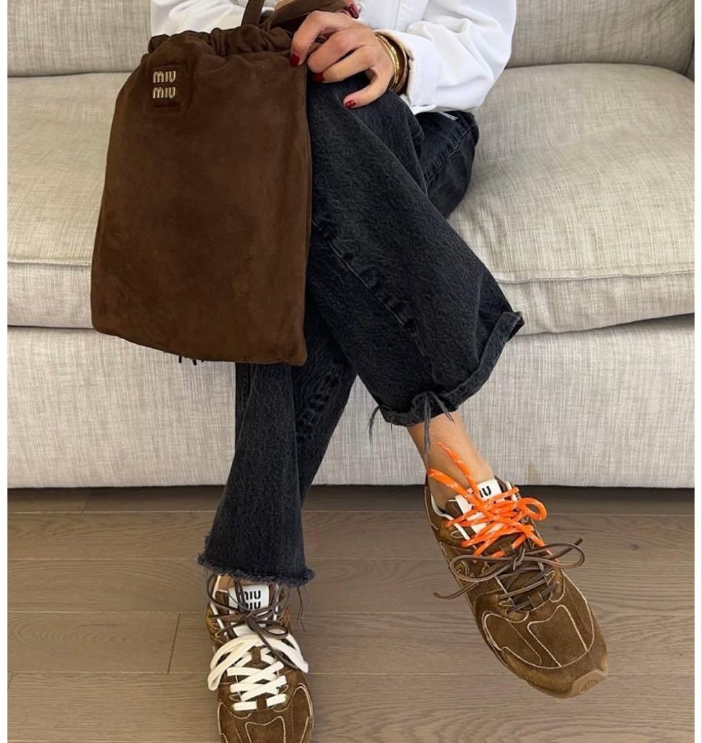 miumiu × New Balance コラボ スエードスニーカー 38.5