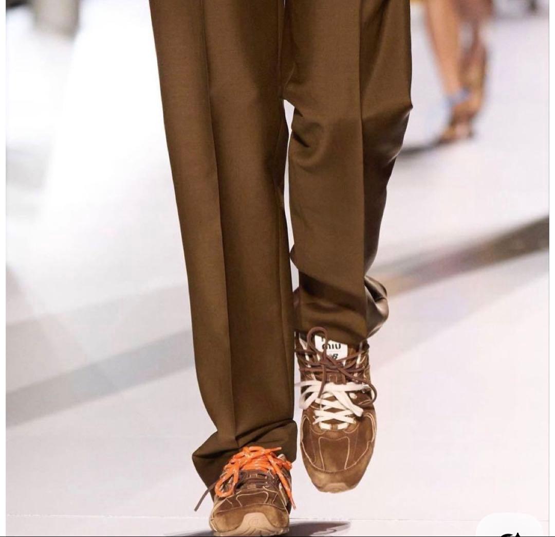 miumiu × New Balance コラボ スエードスニーカー 38.5