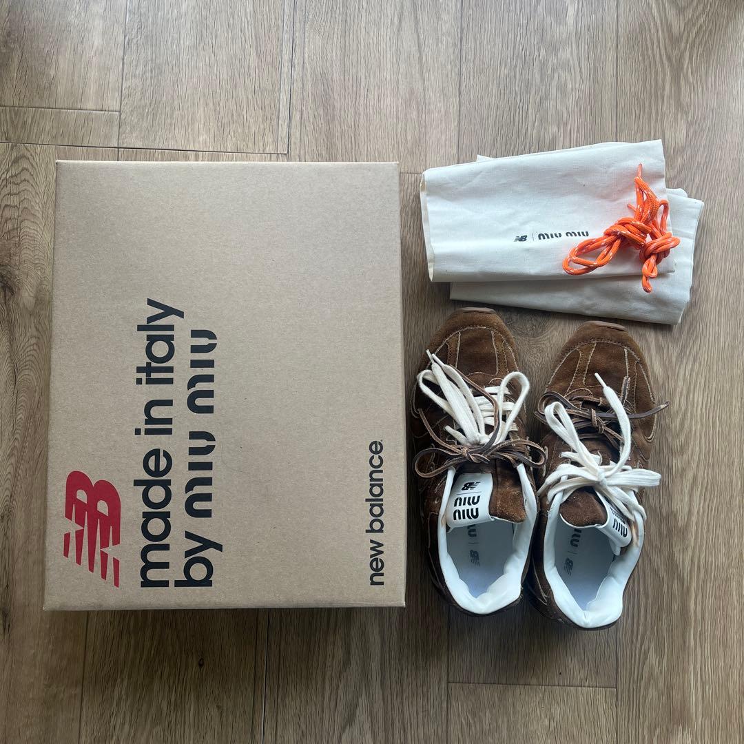 miumiu × New Balance コラボ スエードスニーカー 38.5