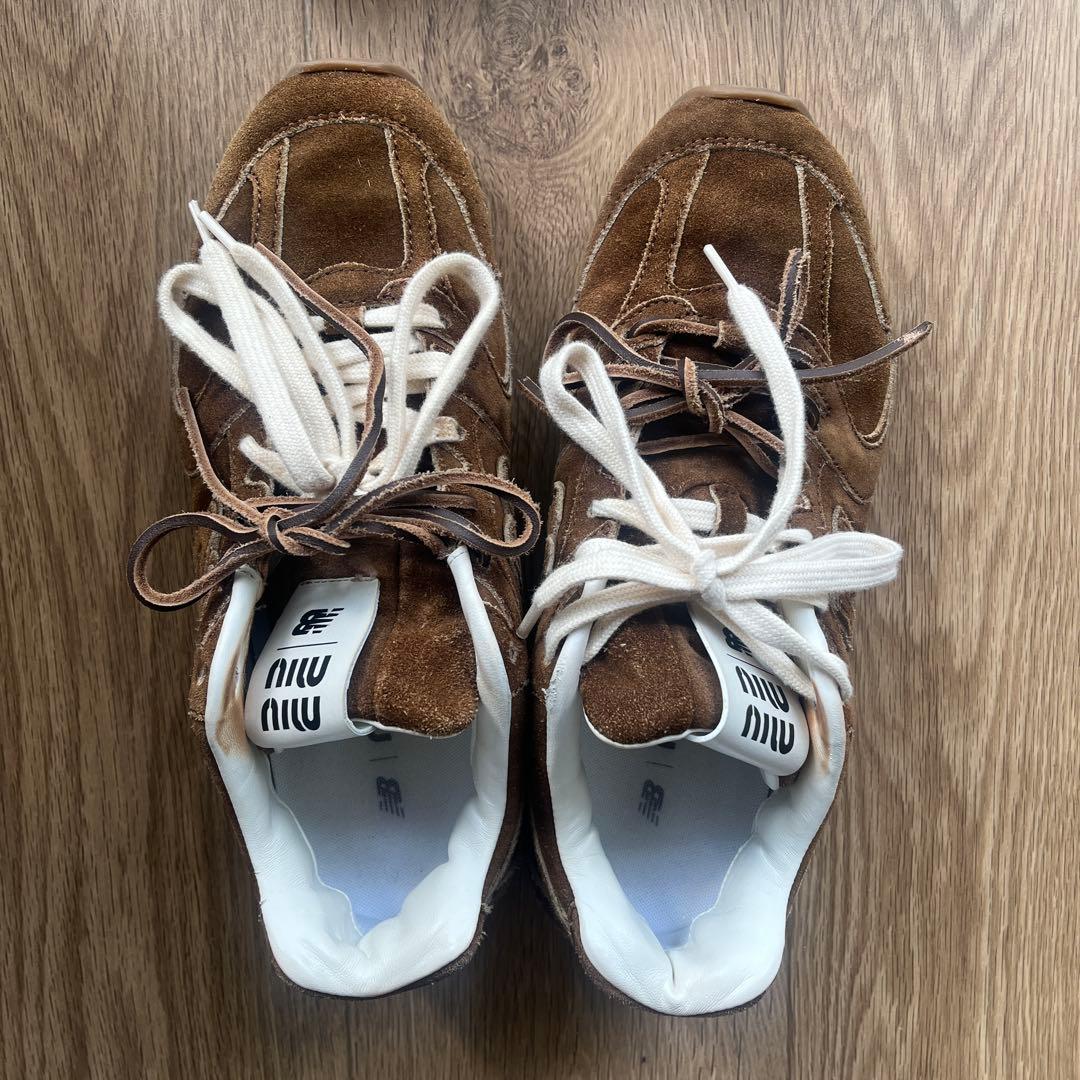 miumiu × New Balance コラボ スエードスニーカー 38.5