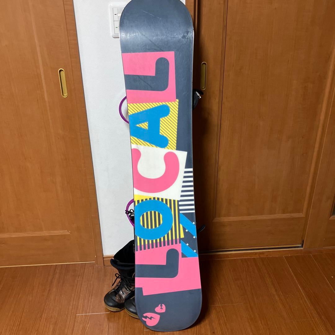 値下げしました！スノーボード 137 ブーツセット　レディース　子供