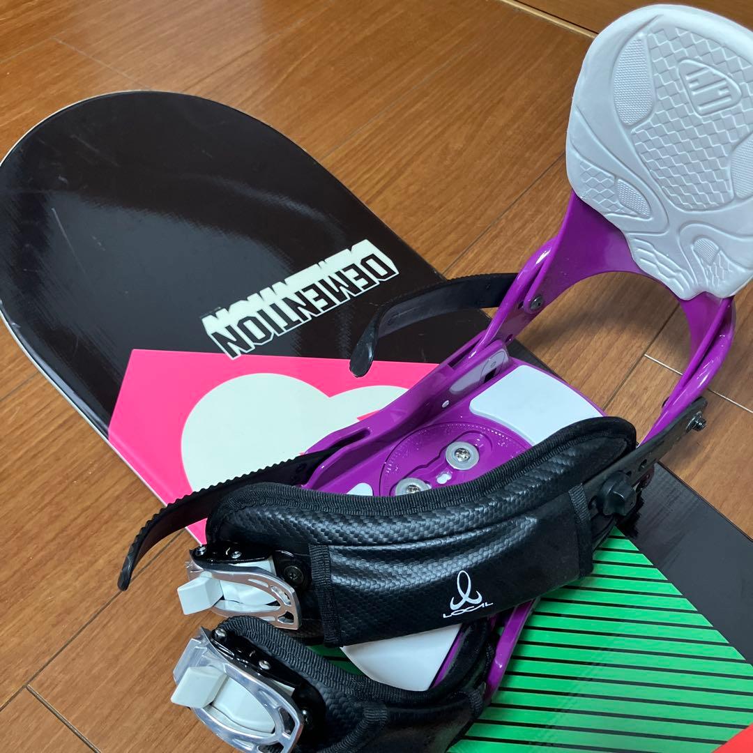 値下げしました！スノーボード 137 ブーツセット　レディース　子供