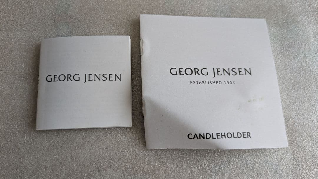 ジョージジェンセン　キャンドルホルダー2個セット　50mｍ　70mm　コブラ