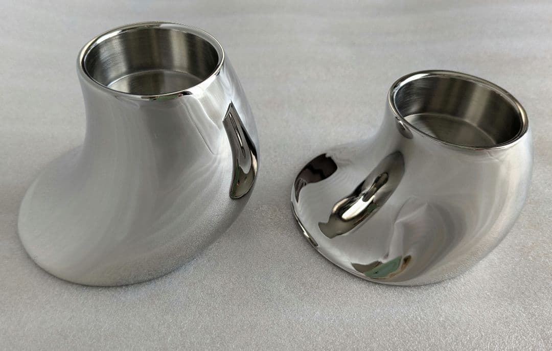 ジョージジェンセン　キャンドルホルダー2個セット　50mｍ　70mm　コブラ