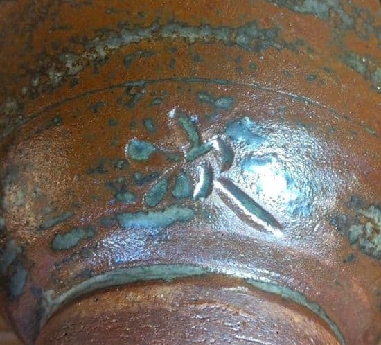 人間国宝 金城次郎 海老酒盃 栞 共箱 美品 やちむん 壺屋焼 壷屋焼 紐付箱