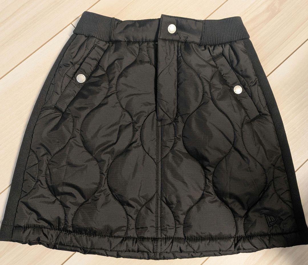 【新品未使用】New Era ブラック キルティングスカート　ゴルフウェア