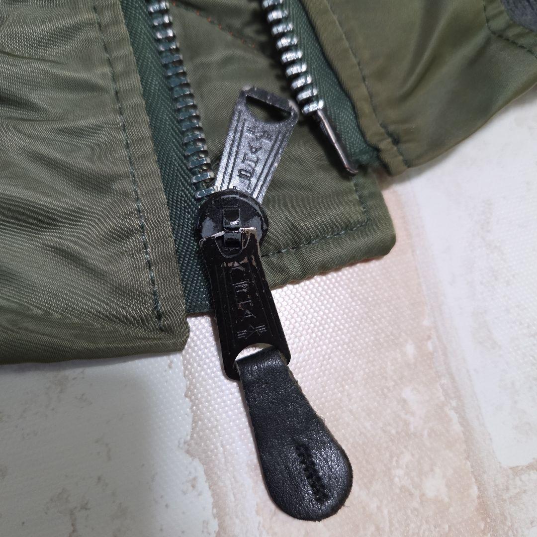 USA製 80s アルファインダストリーズ MA-1 カーキ M