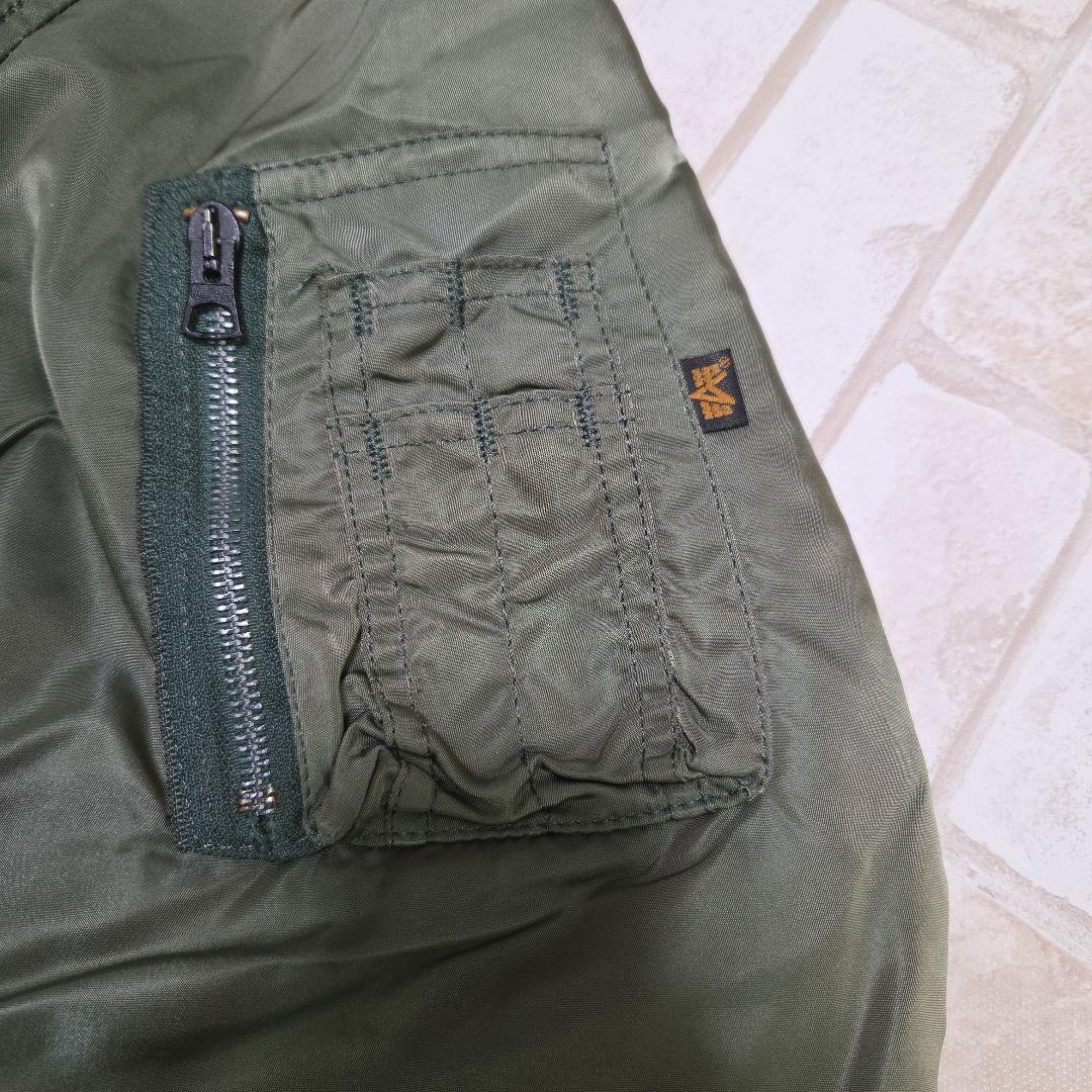 USA製 80s アルファインダストリーズ MA-1 カーキ M